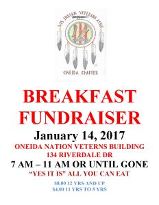 WIVA Breakfast Fundraiser @ Oneida Nation Veterns Building | Hobart | Wisconsin | United States
