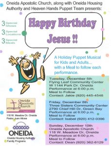 Holiday Puppet Musical @ Oneida Apostolic Church | Boston | Massachusetts | United States