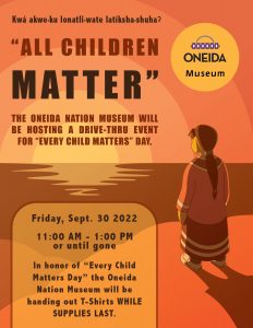 Every Child Matters Day @ Oneida Nation Museum