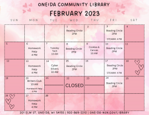 Main Library Calendar