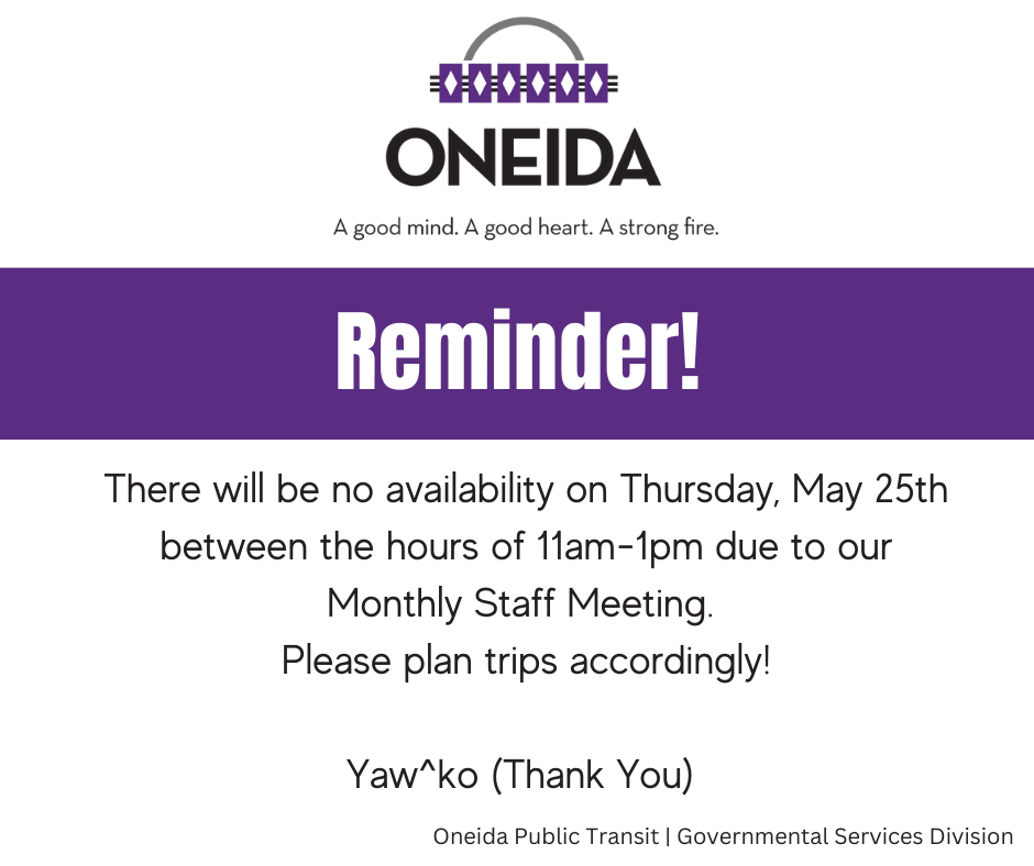 Oneida Nation Oneida Public Transit
