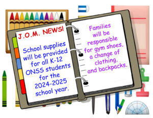 JOM school supply flyer