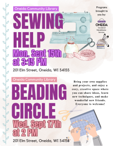 Flyer for Beading Circle