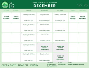 Month of Dec. Events