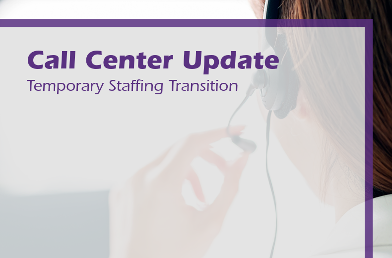 Oneida Nation | Call Center Update: Temporary Staffing Adjustment